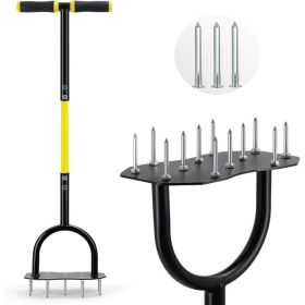 Spike Lawn Air Aerator - Grass Aerator Lawn Tool with Spare Spikes