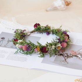 Gypsophila Crown, Dried Flower Crown, Bridal Wedding, Daily Party, Birthday Universal Crown (Option: Adult)