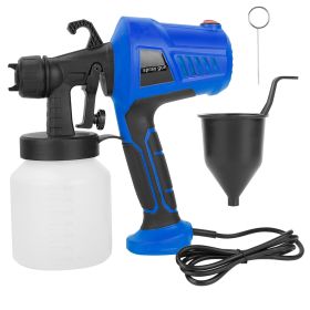 700W Electric Paint Sprayer Handheld HVLP Spray Painter Painting Spray Gun For Fences Brick Walls w/ 3 Spray Patterns 800ML Detachable Cup (Option: Blue_UK)